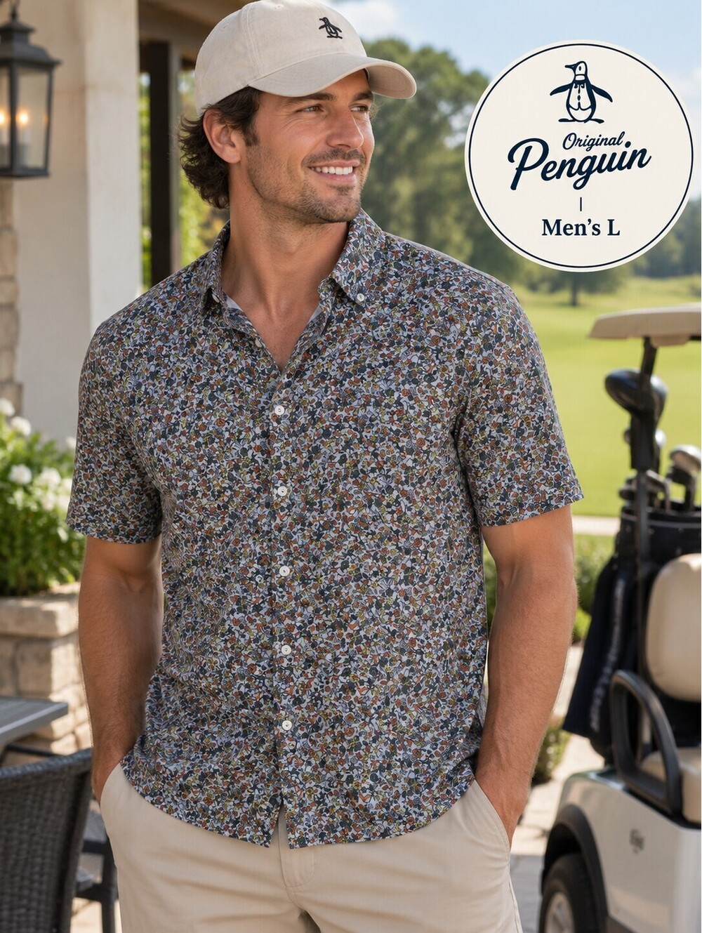 New With Tags | Original Penguin | Men's L | Navy Floral Shirt